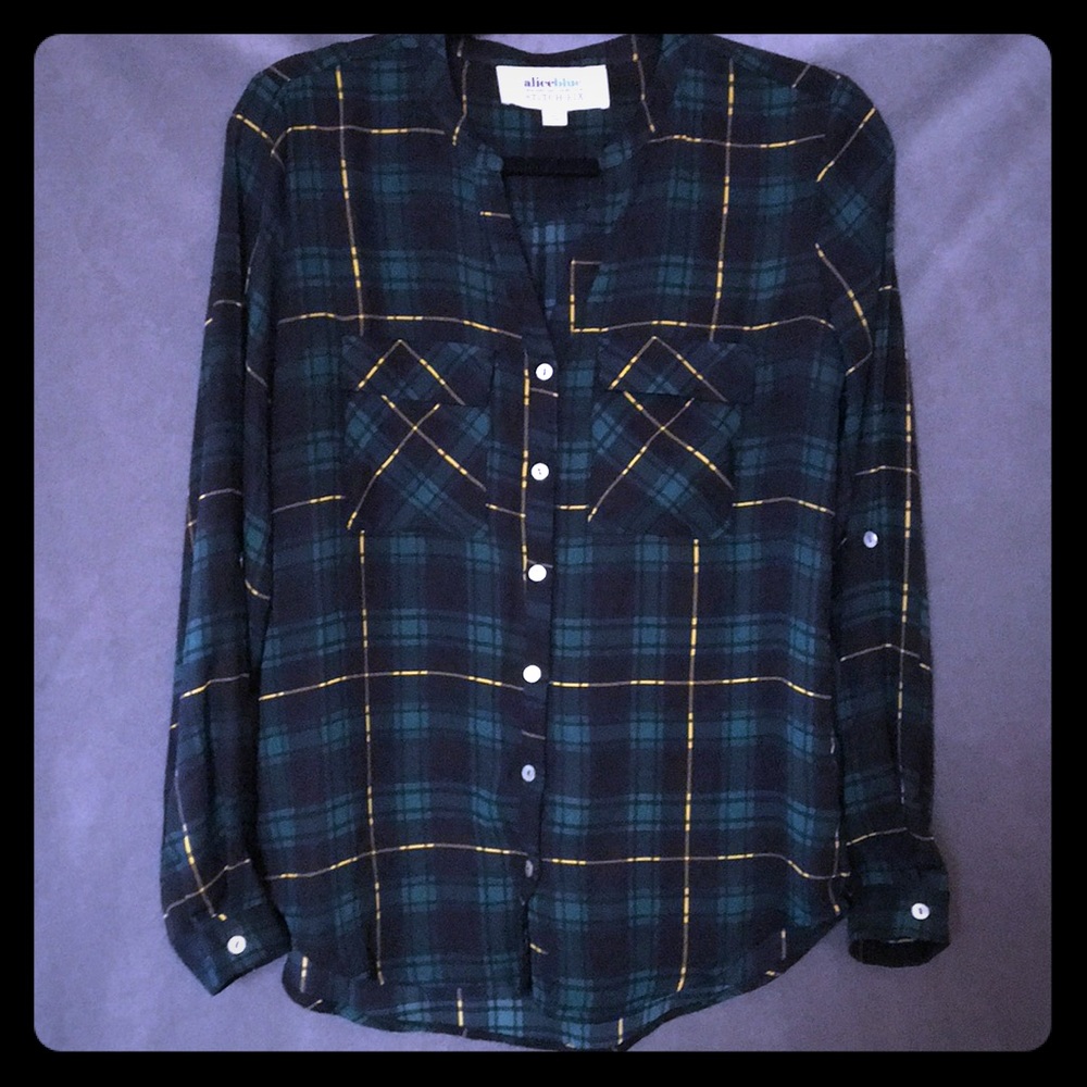 Women’s plaid blouse